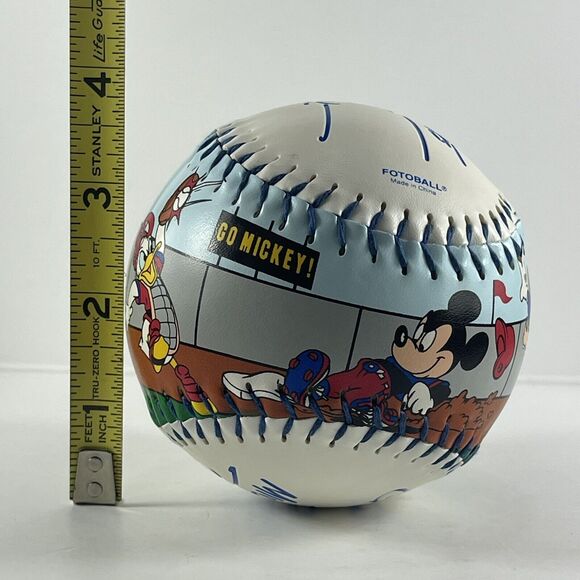 VTG Walt Disney World Fotoball Softball Signed Baseball In Glove Locker Protect - Picture 6 of 8